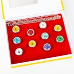 Akatsuki Cosplay Member'S Ring Set New in Box Ninja Uchiha Itachi Necklace Anime Pain Men Jewelry Party Accessories