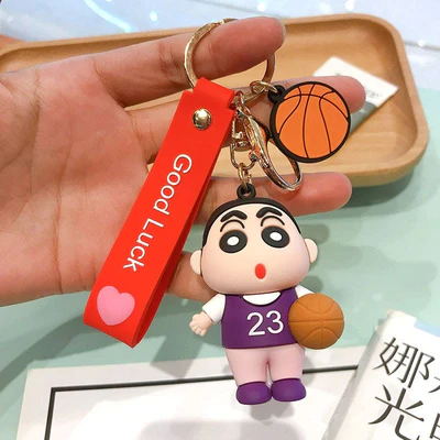 Shin Chan Basket ball jersey keyring