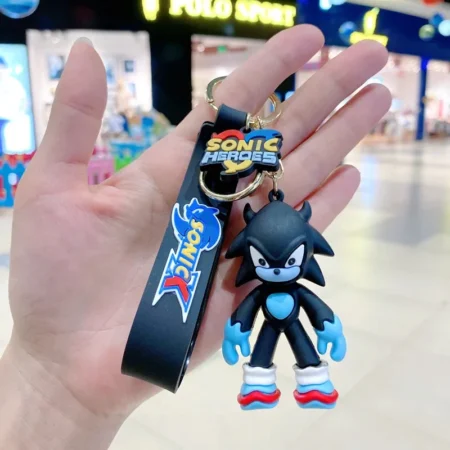 Sonic Hedge Hog (Shadow) Keyring