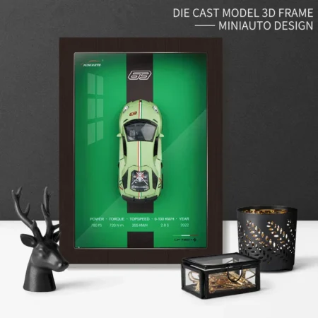🟢 Lamborghini Aventador LP 780-4 3D Die-Cast Model Frame – Power Meets Prestige